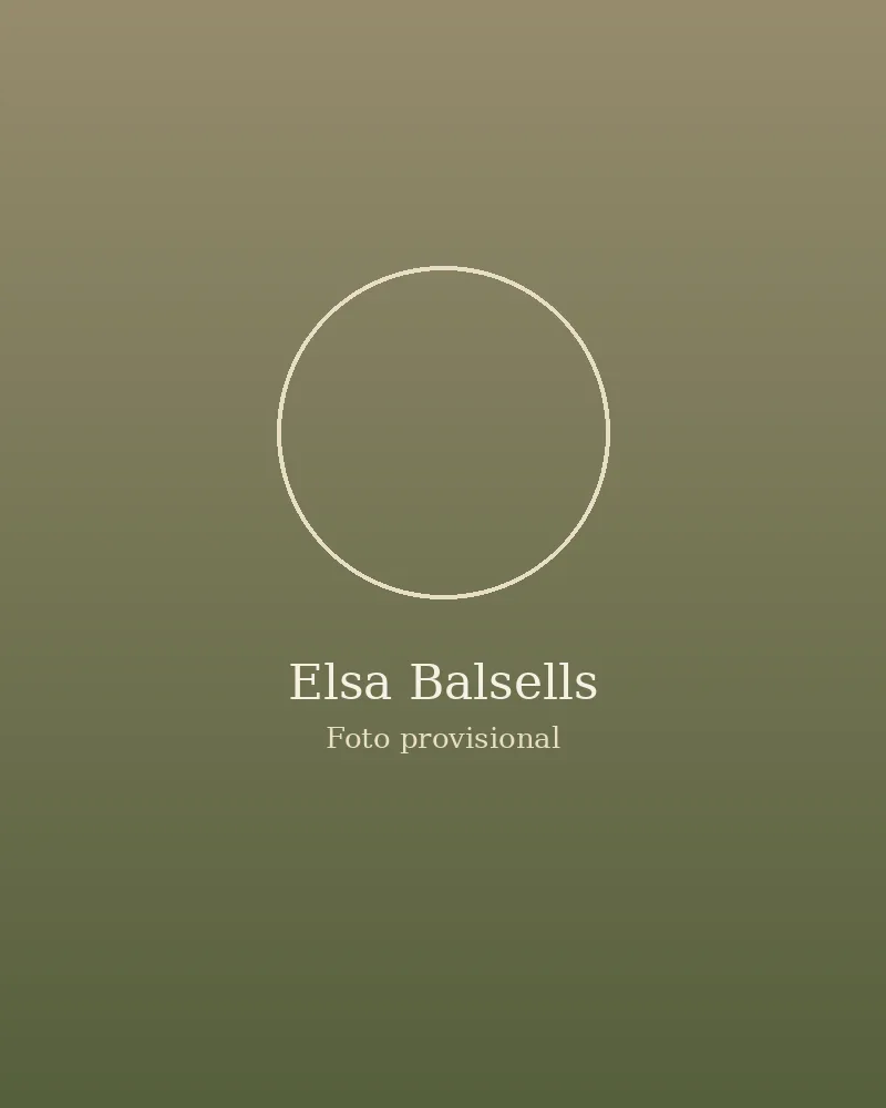 Elsa Balsells en un entorno cercano